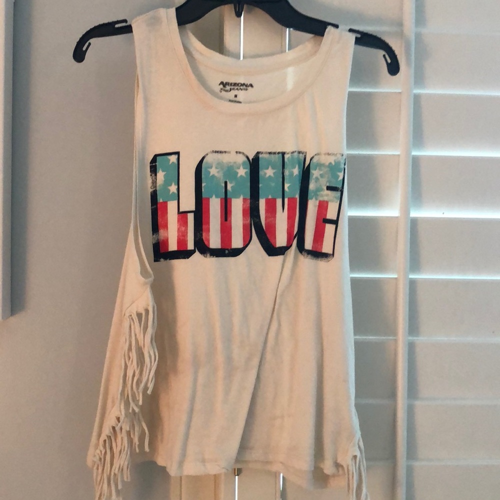 Fringe “Love” tank